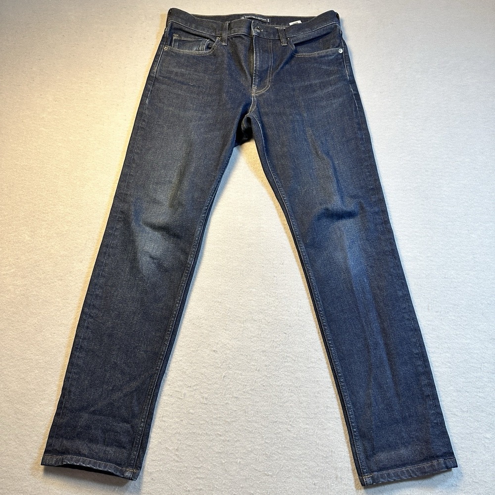 Everlane Uniform The Slim Jean Mens Dark Wash Stretch Denim Jeans 30x30